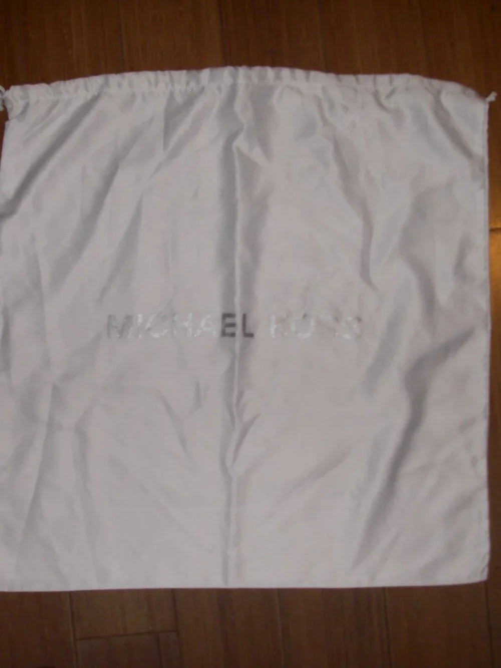 MICHAEL KORS WHITE SATIN DRAWSTRING CLOSE DUST BAG 18